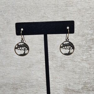 Tree of Life Sterling Silver Earrings Nature Inspired Dangle Drop Jewelry